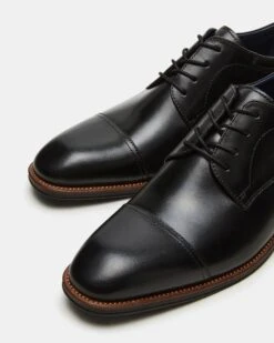 HASEN BLACK LEATHER -Steve Madden Shop STEVEMADDEN MENS HASEN BLACK LEATHER 05