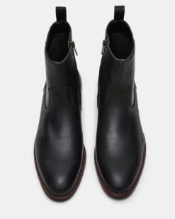 HENDRIK BLACK LEATHER 10 HENDRIK BLACK LEATHER -Steve Madden Shop STEVEMADDEN MENS HENDRIK BLACK LEATHER 03