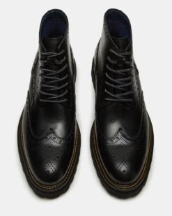 KODA BLACK LEATHER -Steve Madden Shop STEVEMADDEN MENS KODA BLACK LEATHER 03 d17230e6 4689 4eef 9262 065cff273b37