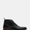 KREW BLACK LEATHER 12 KREW BLACK LEATHER -Steve Madden Shop STEVEMADDEN MENS KREW BLACK LEATHER