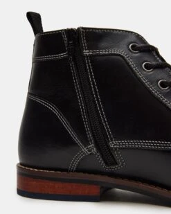 KREW BLACK LEATHER 8 KREW BLACK LEATHER -Steve Madden Shop STEVEMADDEN MENS KREW BLACK LEATHER 04