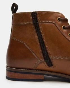 KREW COGNAC LEATHER -Steve Madden Shop STEVEMADDEN MENS KREW COGNAC LEATHER 03