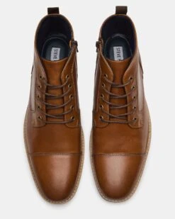 KREW COGNAC LEATHER -Steve Madden Shop STEVEMADDEN MENS KREW COGNAC LEATHER 04