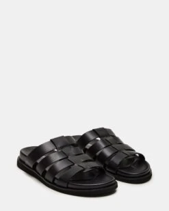 Steve Madden Shop -Steve Madden Shop STEVEMADDEN MENS MARVYN BLACK LEATHER 01