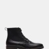 SIXTET BLACK LEATHER 12 SIXTET BLACK LEATHER -Steve Madden Shop STEVEMADDEN MENS SIXTET BLACK LEATHER 01