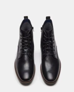 SIXTET BLACK LEATHER 8 SIXTET BLACK LEATHER -Steve Madden Shop STEVEMADDEN MENS SIXTET BLACK LEATHER 04