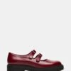 ALBA BURGUNDY LEATHER -Steve Madden Shop STEVEMADDEN SHOES ALBA BURGUNDY LEATHER