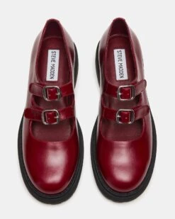 ALBA BURGUNDY LEATHER 8 ALBA BURGUNDY LEATHER -Steve Madden Shop STEVEMADDEN SHOES ALBA BURGUNDY LEATHER 03