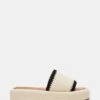 BEACHY WOVEN CREAM MULTI -Steve Madden Shop STEVEMADDEN SHOES BEACHY W CREAM MULTI 01