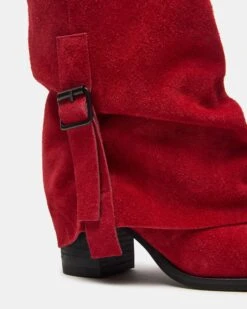 BOZEMAN RED SUEDE -Steve Madden Shop STEVEMADDEN SHOES BOZEMAN RED SUEDE 03