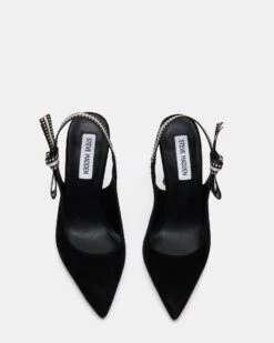 BRI BLACK SUEDE -Steve Madden Shop STEVEMADDEN SHOES BRI BLACK SATIN 05