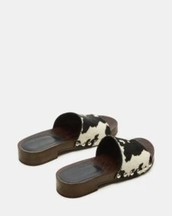 CENTO BLACK COW PRINT -Steve Madden Shop STEVEMADDEN SHOES CENTO C BLACK WHITE 03