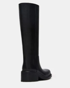 DAVOS BLACK LEATHER -Steve Madden Shop STEVEMADDEN SHOES DAVOS BLACK LEATHER 02