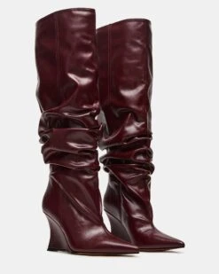 DISTORTION BURGUNDY -Steve Madden Shop STEVEMADDEN SHOES DISTORTION BURGUNDY 01