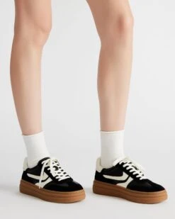 DODGE BLACK/WHITE -Steve Madden Shop STEVEMADDEN SHOES DODGE BLACK WHITE 0362