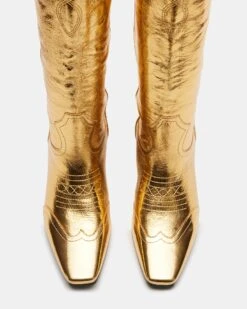 DOLLIE GOLD LEATHER -Steve Madden Shop STEVEMADDEN SHOES DOLLIE GOLD LEATHER 04