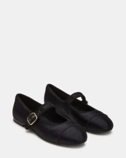 DORY BLACK SATIN -Steve Madden Shop STEVEMADDEN SHOES DORY BLACK SATIN 01