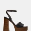 FLORIA BLACK LEATHER -Steve Madden Shop STEVEMADDEN SHOES FLORIA BLACK LEATHER