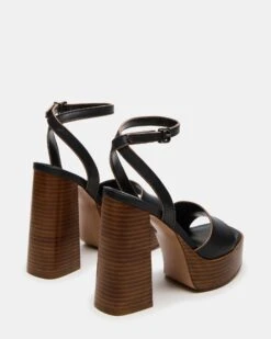 FLORIA BLACK LEATHER -Steve Madden Shop STEVEMADDEN SHOES FLORIA BLACK LEATHER 02