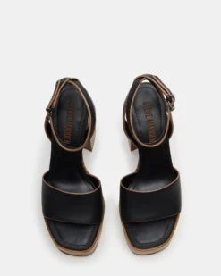 FLORIA BLACK LEATHER -Steve Madden Shop STEVEMADDEN SHOES FLORIA BLACK LEATHER 03