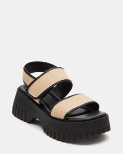 GROVER BLACK/TAN -Steve Madden Shop STEVEMADDEN SHOES GROVER BLACK TAN 01