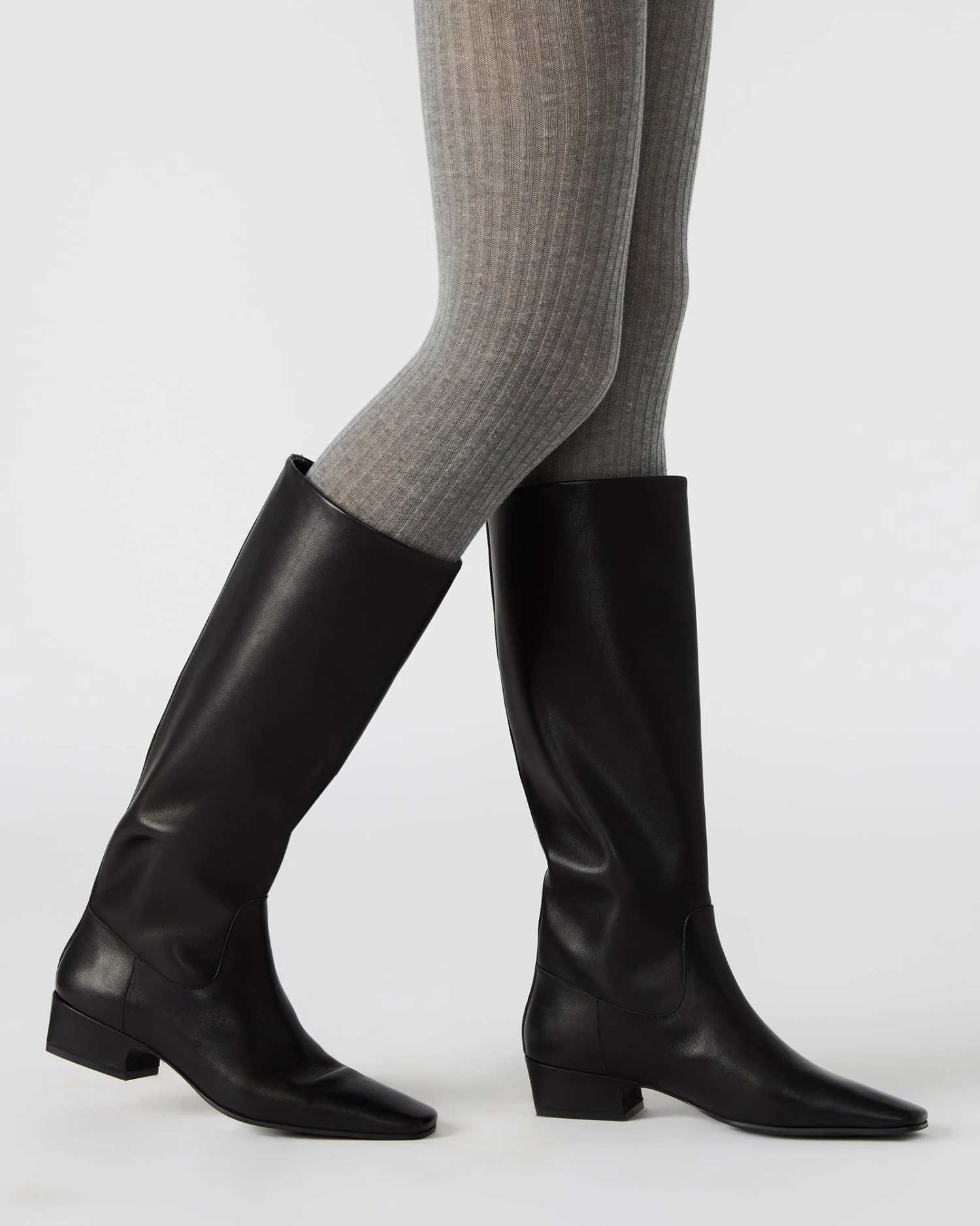 GWYNETH BLACK LEATHER 2 GWYNETH BLACK LEATHER - Image 2