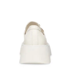 HARBOR WHITE LEATHER - SM REBOOTED -Steve Madden Shop STEVEMADDEN SHOES HARBOR WHITE LEATHER BACK