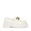 HARBOR WHITE LEATHER - SM REBOOTED -Steve Madden Shop STEVEMADDEN SHOES HARBOR WHITE LEATHER SIDE