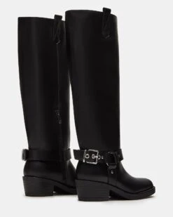 HAWKINS BLACK LEATHER -Steve Madden Shop STEVEMADDEN SHOES HAWKINS BLACK LEATHER 02