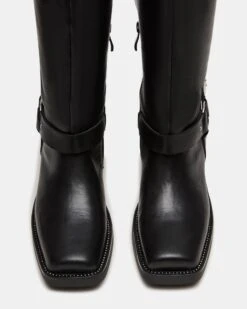 HAWKINS BLACK LEATHER -Steve Madden Shop STEVEMADDEN SHOES HAWKINS BLACK LEATHER 03