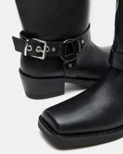 HAWKINS BLACK LEATHER -Steve Madden Shop STEVEMADDEN SHOES HAWKINS BLACK LEATHER 05