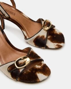 HENRIETTA BROWN COW PRINT -Steve Madden Shop STEVEMADDEN SHOES HENRIETTAH BLACK WHITE 04