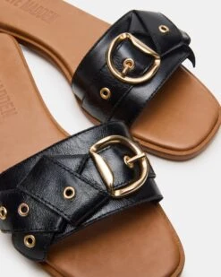 HILARIA BLACK LEATHER -Steve Madden Shop STEVEMADDEN SHOES HILARIA BLACK LEATHER 05