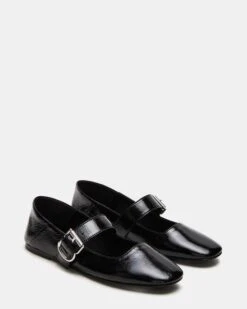 JENNI BLACK LEATHER -Steve Madden Shop STEVEMADDEN SHOES JENNI BLACK LEATHER 01