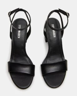 LARAH BLACK LEATHER -Steve Madden Shop STEVEMADDEN SHOES LARAH BLACK LEATHER 04
