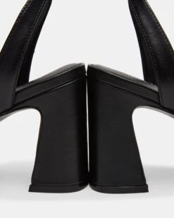 LARAH BLACK LEATHER -Steve Madden Shop STEVEMADDEN SHOES LARAH BLACK LEATHER 05