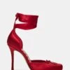 LARINA RED SATIN -Steve Madden Shop STEVEMADDEN SHOES LARINA RED SATIN