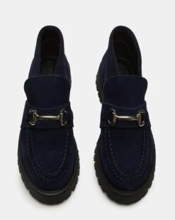 LEON NAVY SUEDE 9 LEON NAVY SUEDE -Steve Madden Shop STEVEMADDEN SHOES LEON NAVY SUEDE 03