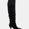 LINGER BLACK SUEDE 12 LINGER BLACK SUEDE -Steve Madden Shop STEVEMADDEN SHOES LINGER BLACK SUEDE