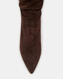 LINGER BROWN SUEDE -Steve Madden Shop STEVEMADDEN SHOES LINGER BROWN SUEDE 03