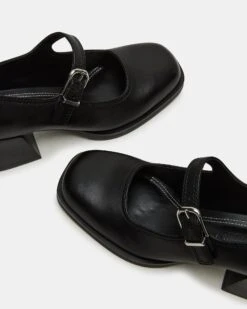 LISBON BLACK LEATHER -Steve Madden Shop STEVEMADDEN SHOES LISBON BLACK LEATHER 05