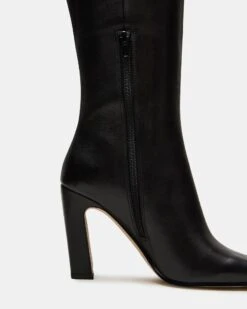 LIZETTE BLACK LEATHER -Steve Madden Shop STEVEMADDEN SHOES LIZETTE BLACK LEATHER 04