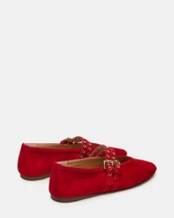 LYDIA RED SUEDE -Steve Madden Shop STEVEMADDEN SHOES LYDIA RED SUEDE 02