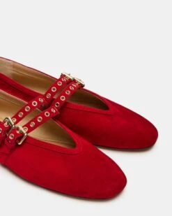 LYDIA RED SUEDE -Steve Madden Shop STEVEMADDEN SHOES LYDIA RED SUEDE 04