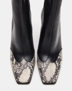 LYLE BLACK LEATHER WITH SNAKE 9 LYLE BLACK LEATHER WITH SNAKE -Steve Madden Shop STEVEMADDEN SHOES LYLE BLACK SNAKE 04 d11bf27a 461e 49a2 a873 461635e3fe05