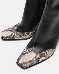 LYLE BLACK LEATHER WITH SNAKE 8 LYLE BLACK LEATHER WITH SNAKE -Steve Madden Shop STEVEMADDEN SHOES LYLE BLACK SNAKE 05 1c606b17 3170 4509 a616 45d95bbda86d