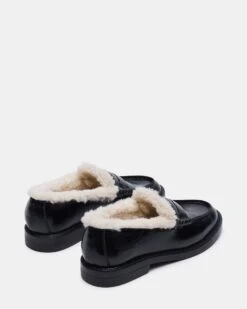 MADISON FAUX FUR BLACK LEATHER -Steve Madden Shop STEVEMADDEN SHOES MADISON F BLACK LEATHER 03