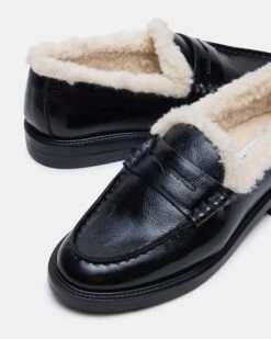 MADISON FAUX FUR BLACK LEATHER -Steve Madden Shop STEVEMADDEN SHOES MADISON F BLACK LEATHER 05