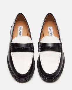 MADISON BLACK/WHITE LEATHER -Steve Madden Shop STEVEMADDEN SHOES MADISON BLACK WHITE 04 a79678ab 61ef 4bbb 986e 32bac895c4a6