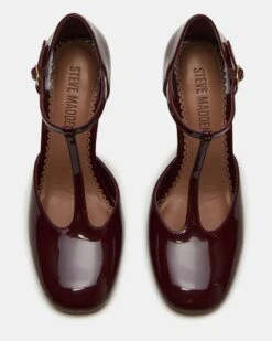 MALCOLM BURGUNDY PATENT -Steve Madden Shop STEVEMADDEN SHOES MALCOLM BURGUNDY PATENT 04